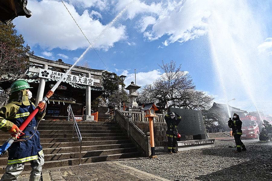 町長活動記録（R040306 高天満宮模擬火災訓練）02