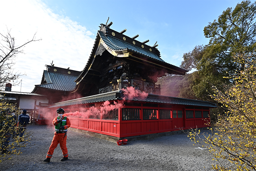 町長活動記録（R050122 文化財模擬火災訓練）04