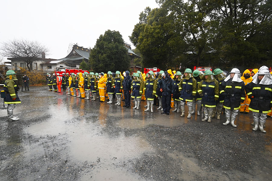 町長活動記録（20240121_文化財模擬火災訓練）04