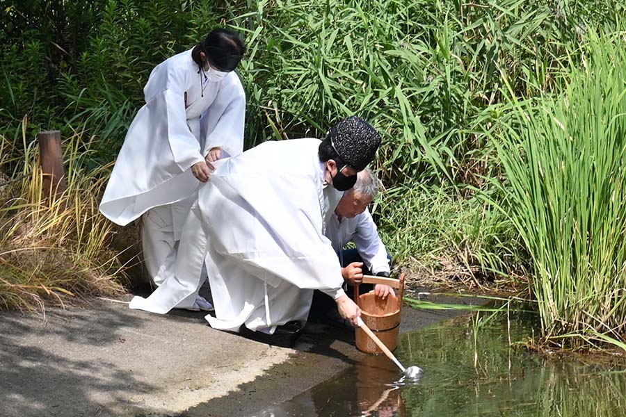 町長活動記録（20240803_雷電神社 戴水の儀）01