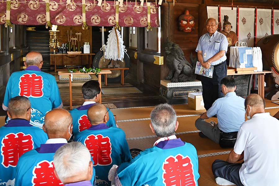 町長活動記録（20240803_雷電神社 戴水の儀）03